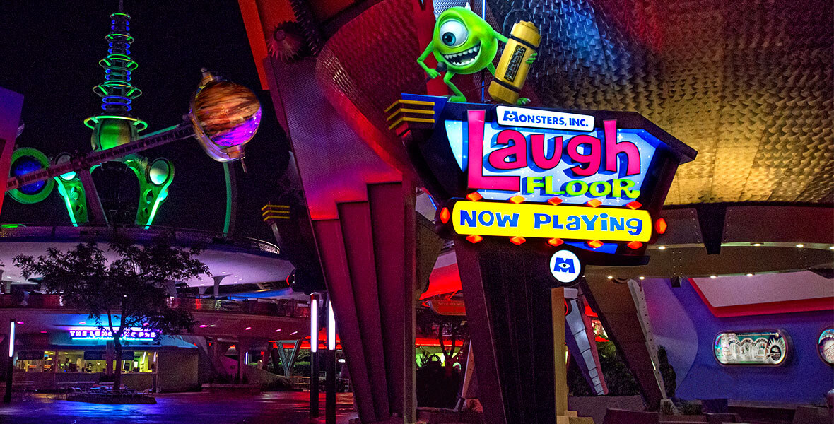 Monsters Inc, Laugh Floor Entrance Sign