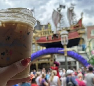 Drinking A Starbucks On Main Street - Walt Disney World